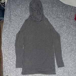 Athleta Gray Cowl Neck Sweater